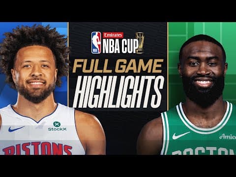 PISTONS at CELTICS | EMIRATES NBA CUP 🏆 | FULL GAME HIGHLIGHTS | November 26, 2025