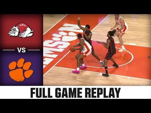 Gardner-Webb vs. Clemson Full Game Replay | 2025-26 ACC Men's Basketball