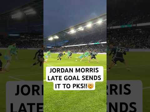 POV: Jordan Morris EQUALIZES🔥 OFF THE CORNER!!