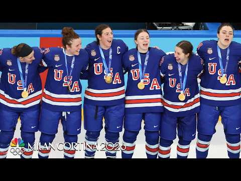 Mic'd up: Hilary Knight, Team USA sing along to national anthem | Winter Olympics 2026 | NBC Sports