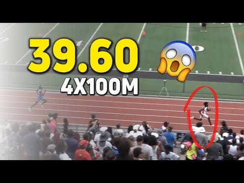 ASTONISHING AAU Junior Olympics Boys 15-16 Year-Olds 4x100m National Record 39.60!
