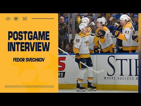 Fedor Svechkov: Postgame Interview - Dec. 27th