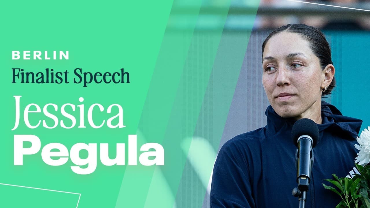 Jessica Pegula Finalist Speech | 2026 Berlin