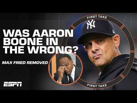 Stephen A., Eduardo Perez & Mad Dog DEBATE whether Aaron Boone made the right decision | First Take