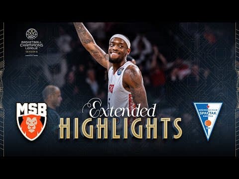Le Mans Sarthe Basket v KK Spartak Office Shoes | Full Game Highlights | #BasketballCL 2025-26