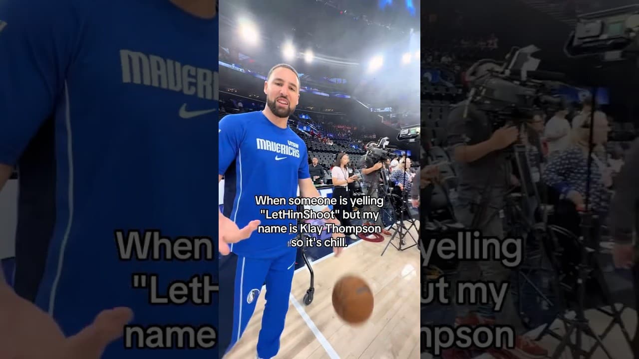 Can't leave him open 👌 #klaythompson #threepointer #dallasmavericks