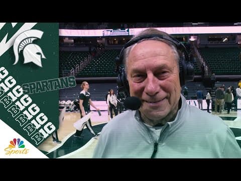 Tom Izzo credits Michigan State for meeting Iowa's challenge | Big Ten Basketball on NBC Sports
