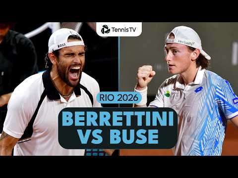 Ignacio Buse vs Matteo Berrettini | Rio 2026 Quarter-Final Highlights