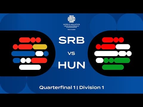 Serbia vs Hungary | Quarter-Final 1 | U16 Men’s Water Polo Showdown 2024