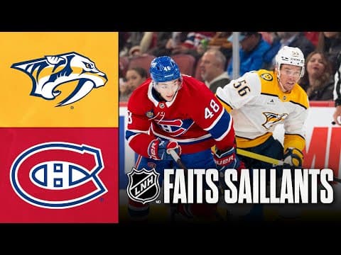Predators vs Canadiens | 16/10/25 | Faits saillants