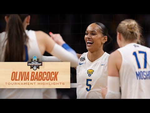 Olivia Babcock 2025 NCAA volleyball tournament highlights