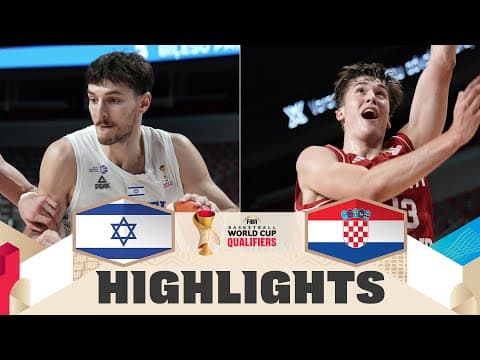 Israel 🇮🇱 v Croatia 🇭🇷 | Highlights | FIBA Basketball World Cup 2027 European Qualifiers