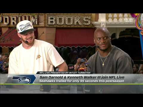Sam Darnold & Kenneth Walker III reflect on Super Bowl win at Disneyland | NFL Live