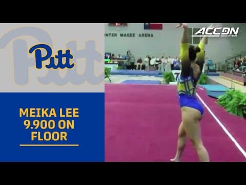 Pitt's Meika Lee Ties For First With A 9.900 On Floor | 2026 ACC Gymnastics