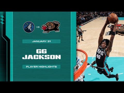 GG Jackson Highlights vs. Minnesota Timberwolves