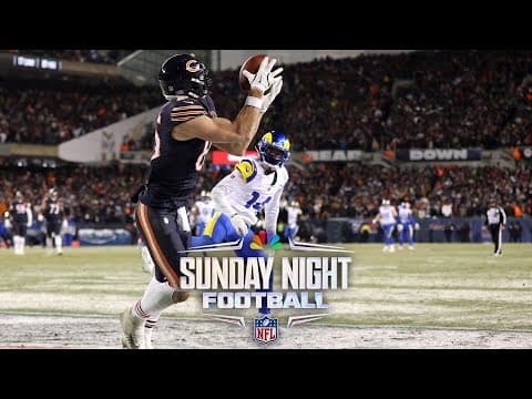 Caleb Williams makes MIRACULOUS throw to Cole Kmet to tie it late for Bears | SNF | NFL on NBC