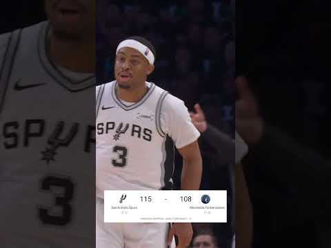 ROAD W 👏 #Spurs #NBA
