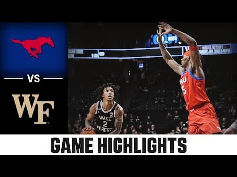 SMU vs. Wake Forest Game Highlights | 2025-26 ACC Men's Basketball