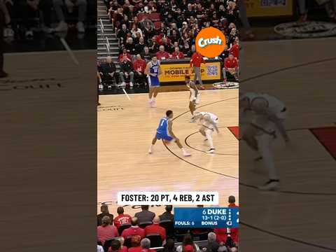 CALEB. FOSTER. 🔥 #dukebasketball #duke #collegebasketball #accbasketball #collegesports #basketball