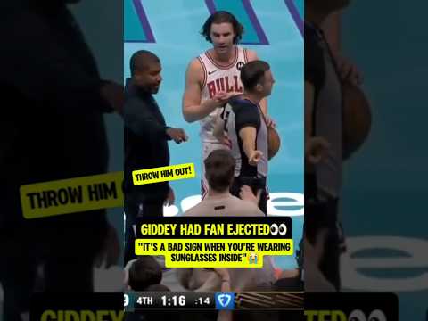 Giddey had a fan THROWN OUT!👀