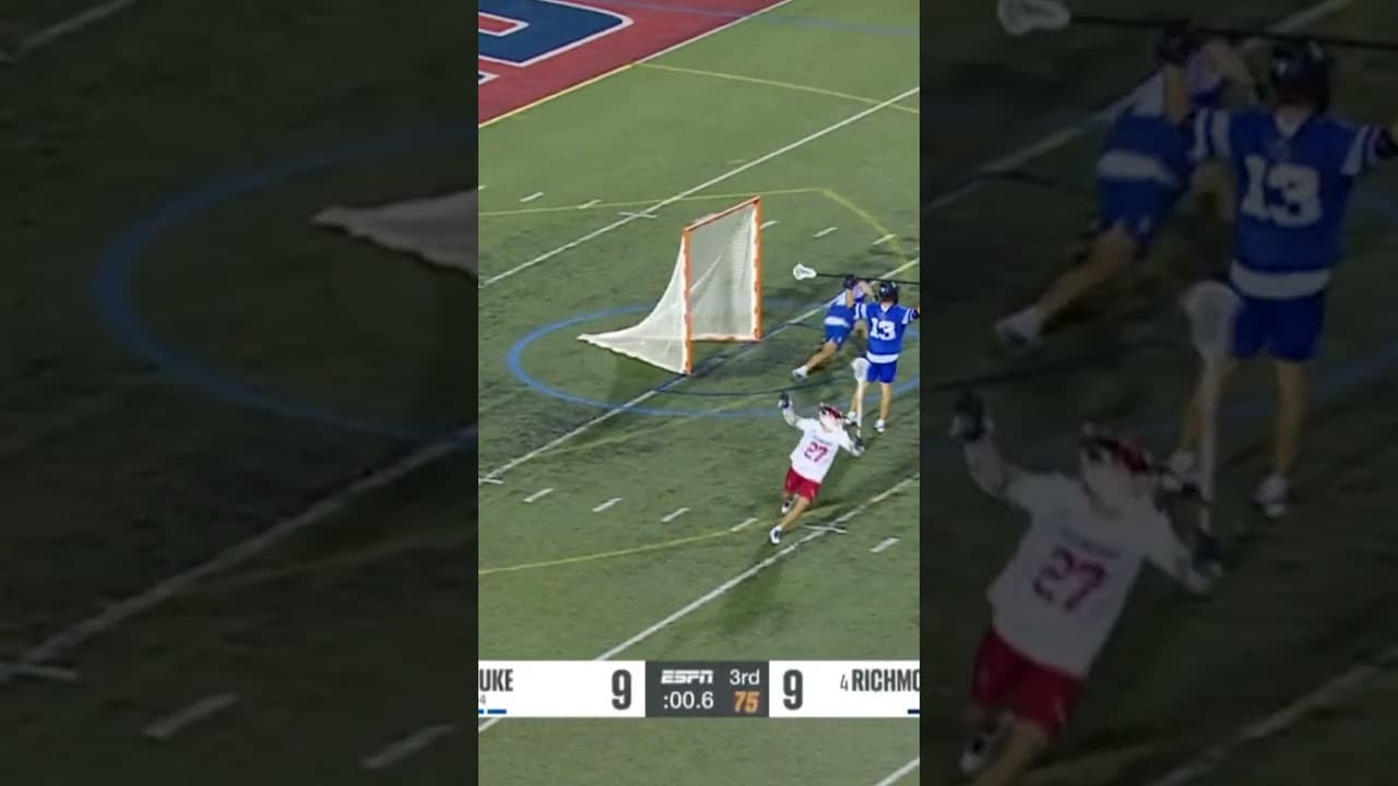 Richmond's "Laettner Shot" goal vs. Duke with 0.6 on the clock 😳 #shorts