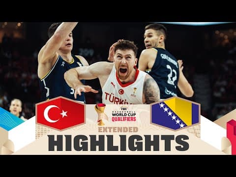 TUR 🇹🇷 v BIH 🇧🇦 | Extended Highlights | FIBA Basketball World Cup 2027 European Qualif