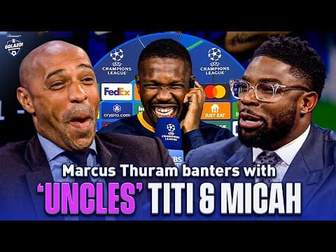 Marcus Thuram reunites with his two uncles, Henry & Micah 😂 ❤️ | UCL Today | CBS Sports