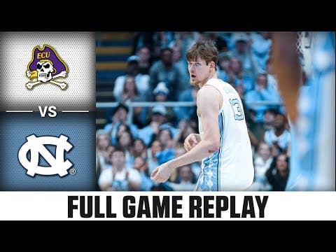 East Carolina vs. North Carolina Full Game Replay | 2025-26 ACC Men's Basketball