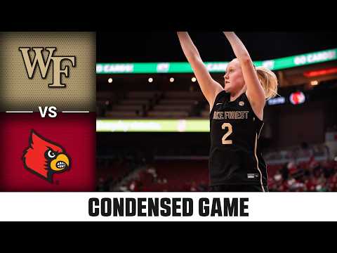 Wake Forest vs. Louisville Condensed Game | 2025-26 ACC Women's Basketball