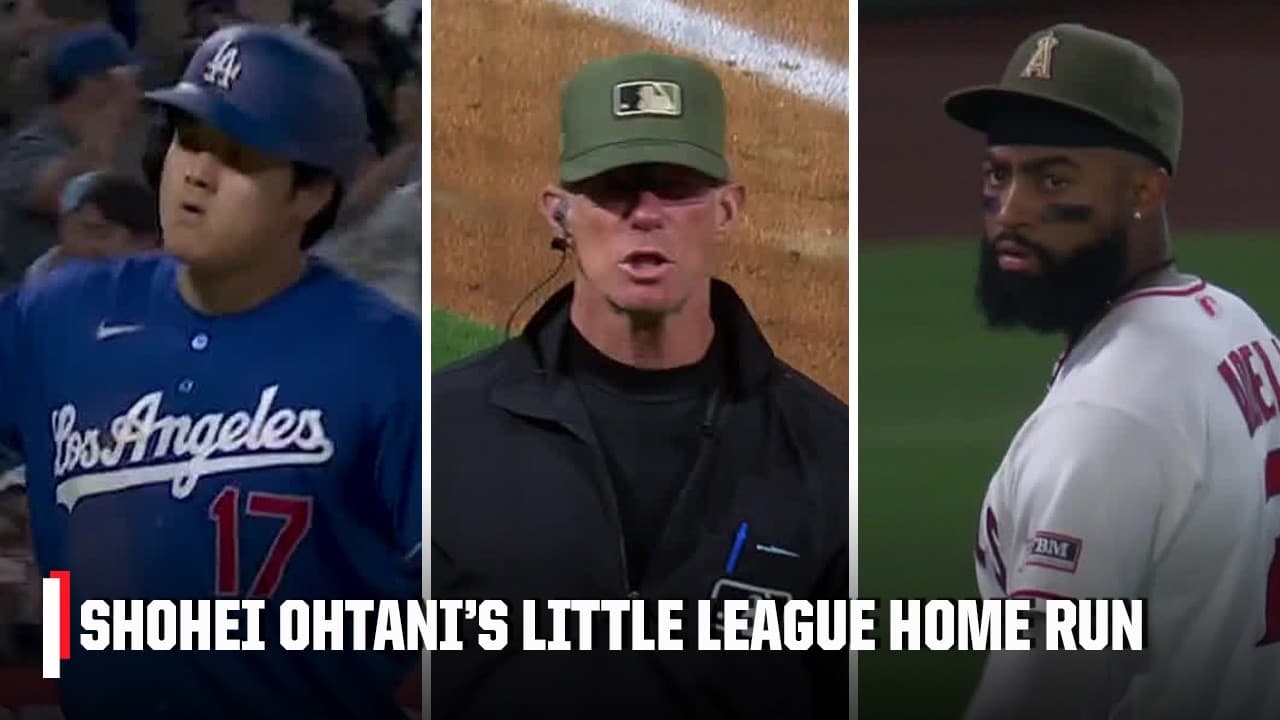 Shohei Ohtani's triple turns into a 3-run little league home run after the review 🤯 | ESPN MLB