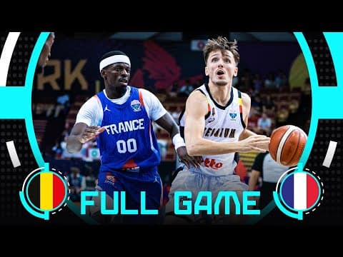 Group Phase | Belgium v France | Full Basketball Game | FIBA EuroBasket 2025