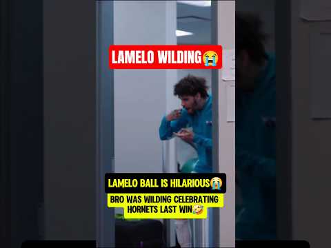LaMelo Ball celebrating like a MAD MAN😭