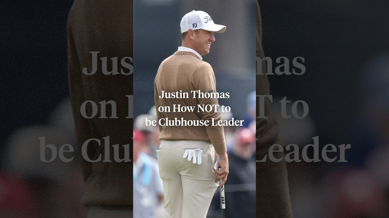 At least Justin Thomas knows how to NOT be the clubhouse leader 😂
