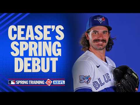 Dylan Cease makes his Spring Training debut with the Blue Jays! (FULL 1st inning!) | MLB Highlights