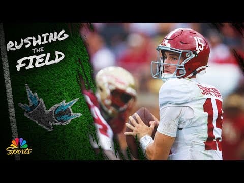 Alabama stumbles in Week 1 upset loss to Florida State | Rushing The Field | NBC Sports