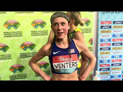 Emily Venters after World Cross Country for Team USA