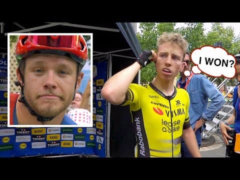 Mark Cavendish x Sagan Hybrid SHOCKS Jonathan Milan | Deutschland Tour 2025 Stage 1