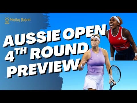 Australian Open 2026 Women’s 4th Round Preview | Gauff vs Muchova