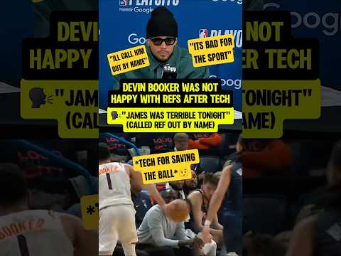 Booker CALLED OUT the ref BY NAME😳