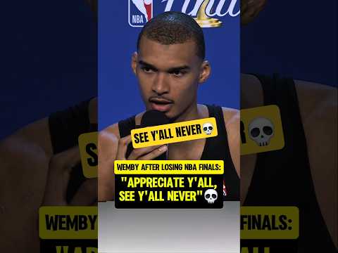 Wemby was ready for it all to be OVER👀