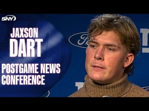 Jaxson Dart comments on return to lineup in Giants lopsided loss: 'Not good enough'
