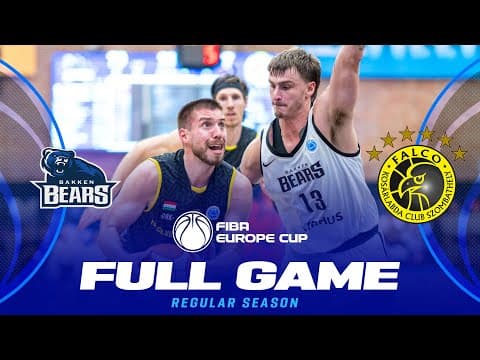 LIVE - Bakken Bears v Falco Vulcano Energia Szombathely | FIBA Europe Cup 2025-26 | Regular Season