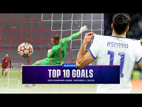 UCL Top 10 Goals of Matchday 6 - 2021/22 | CBS Sports Golazo
