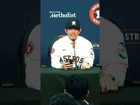 "What's up, H-town?" Tatsuya Imai with a message to Astros fans! ☄️