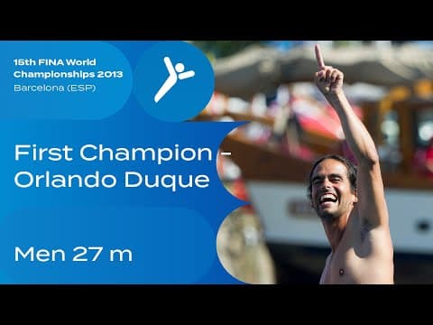 Flashback: Orlando Duque’s Historic Men's High Diving Win - 2013 World Championships 🏅