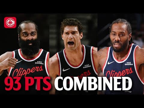 Harden (34 PTS), Lopez (31 PTS) & Leonard (28 PTS) COOKING Trail Blazers 😤