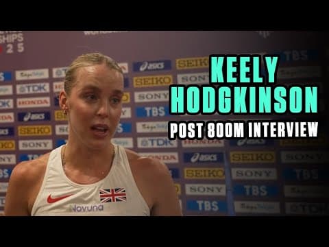 Keely Hodgkinson Happy To Be Moving On to 800m Semi-Finals at Tokyo World Championships 2025