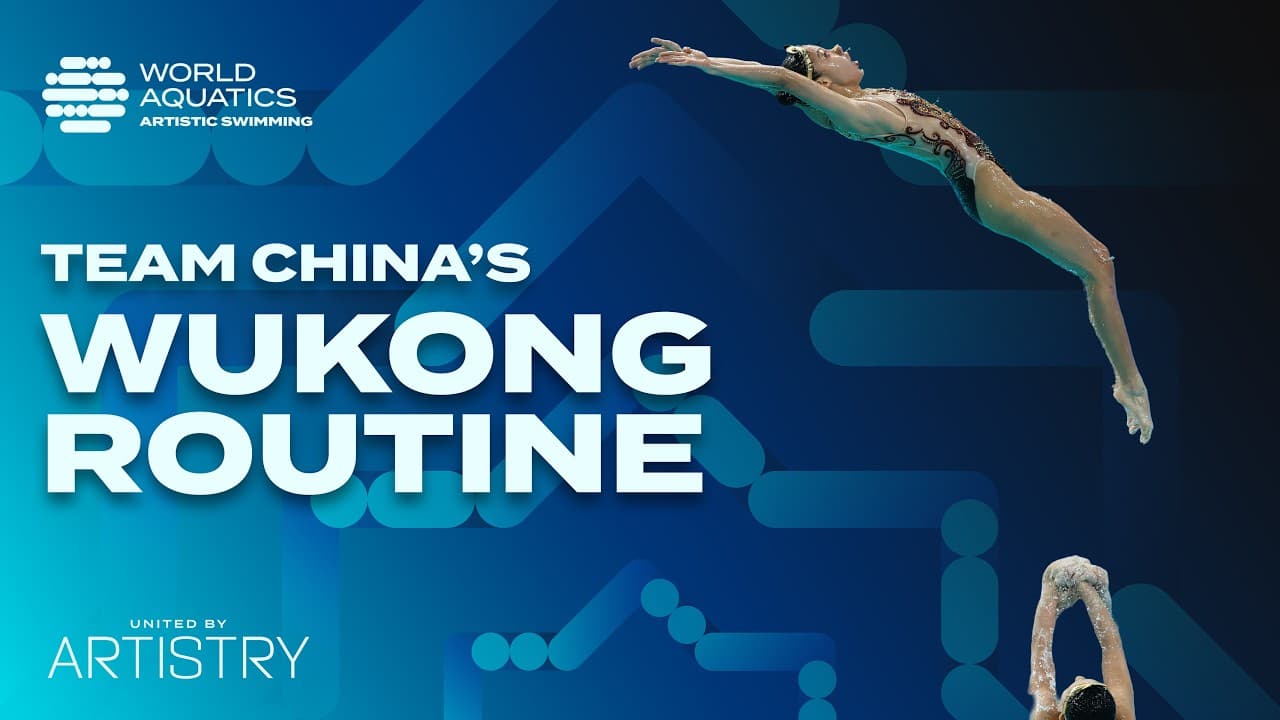 Team China shines with their "Wukong" routine | Artistic Swimming World Cup | Xi'an | Team Technical