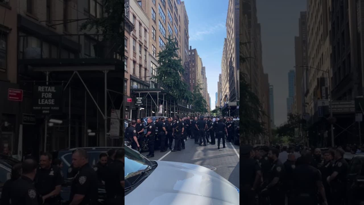 Blocks away from MSG before Game 3 of the NBA Finals