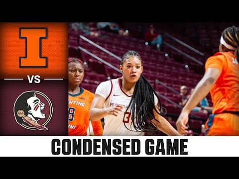 Illinois vs. Florida State Condensed Game | 2025-26 ACC Women's Basketball